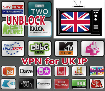 VPN  for UK IP unblock UK TV