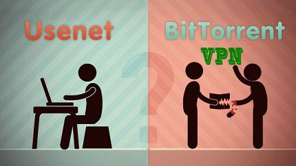 Bittorrent with VPN vs. Usenet