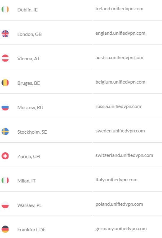 totalvpn-EUROPE-servers